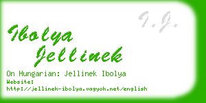 ibolya jellinek business card